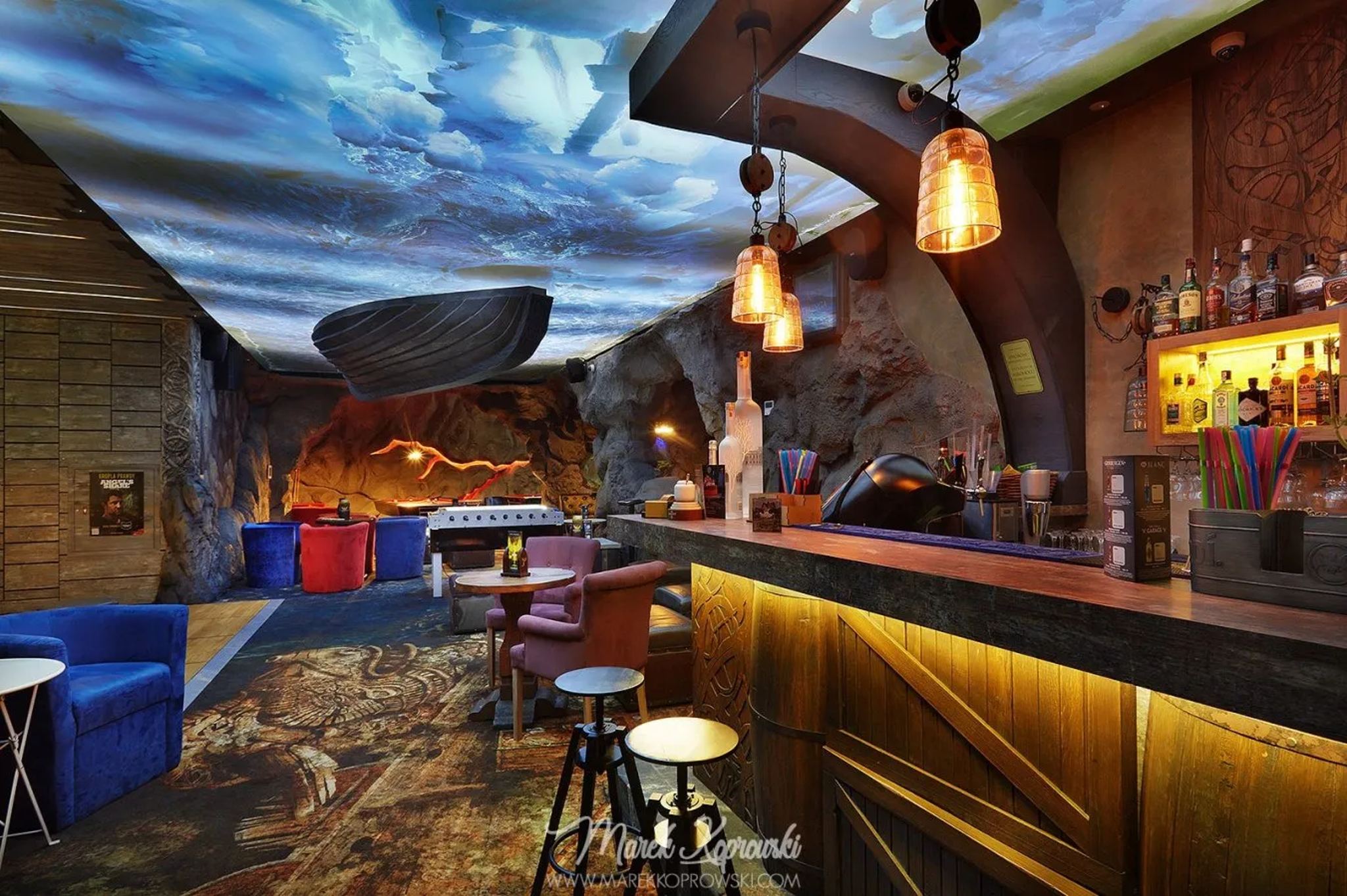 Bar w strefie rozrywki